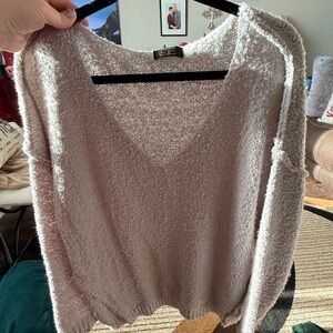 Cozy Gray V-Neck Sweater